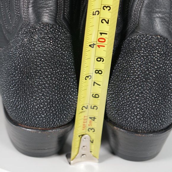 Hand Made STINGRAY Cowboy Western DECKTILES BOOTS w Eyes SZ 6.5 - Picture 13 of 16